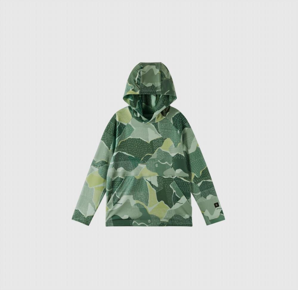 NEW REIMA kid's lupaus hoodie in green clay